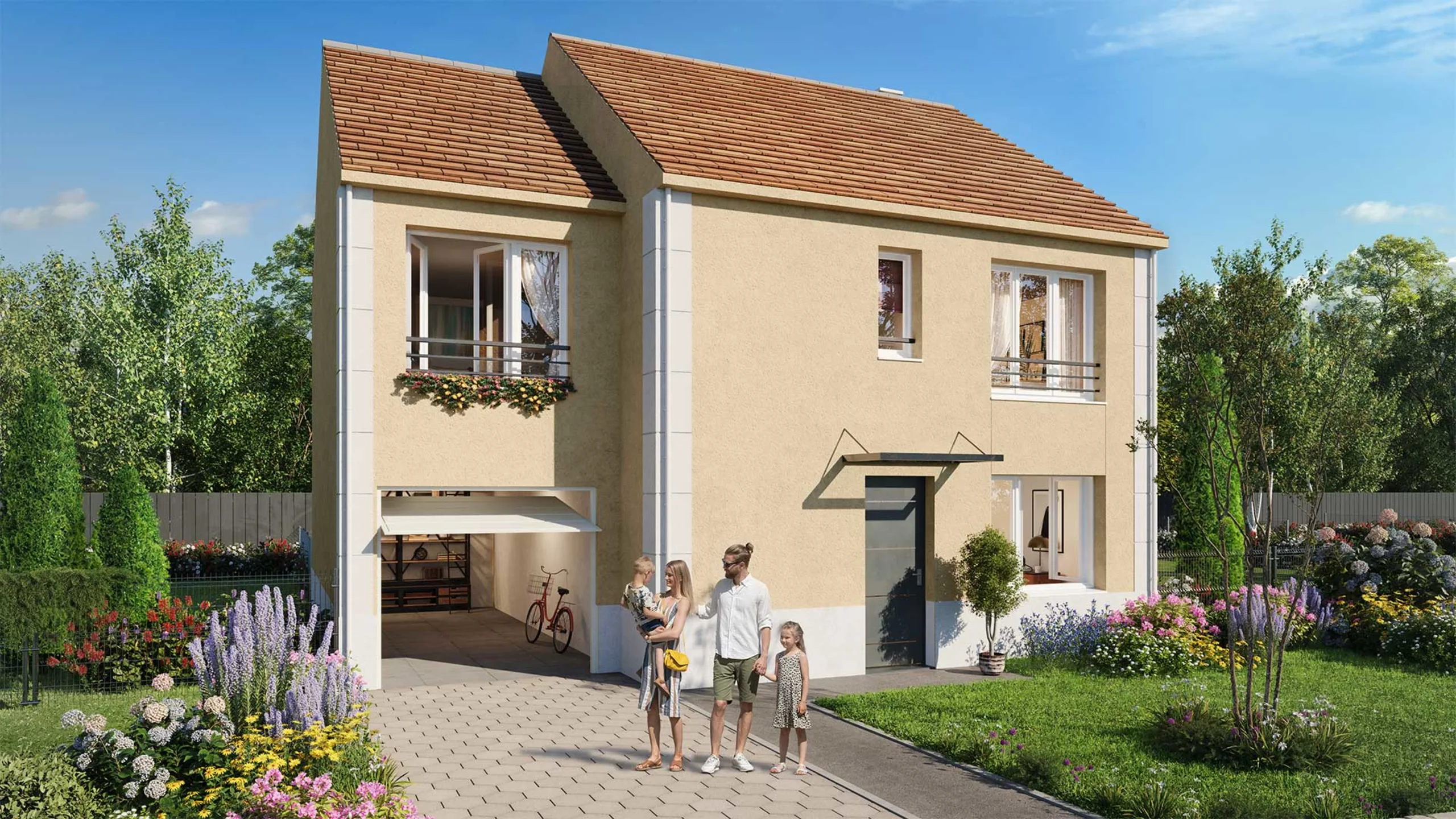 Programme immobilier neuf Les Villas de Flore Saint-Leu-la-Forêt - vue 2