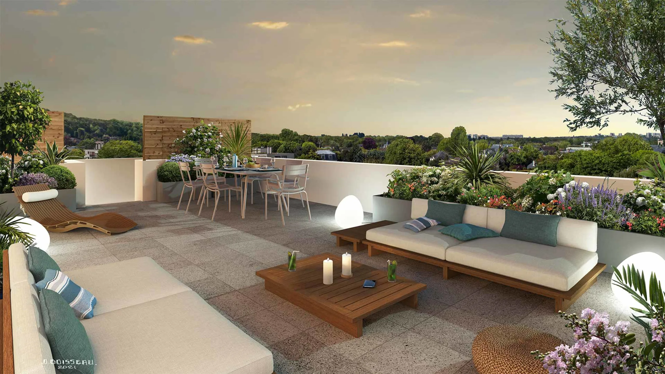 Programme immobilier neuf Les Terrasses O vert Oberhausbergen - vue 2