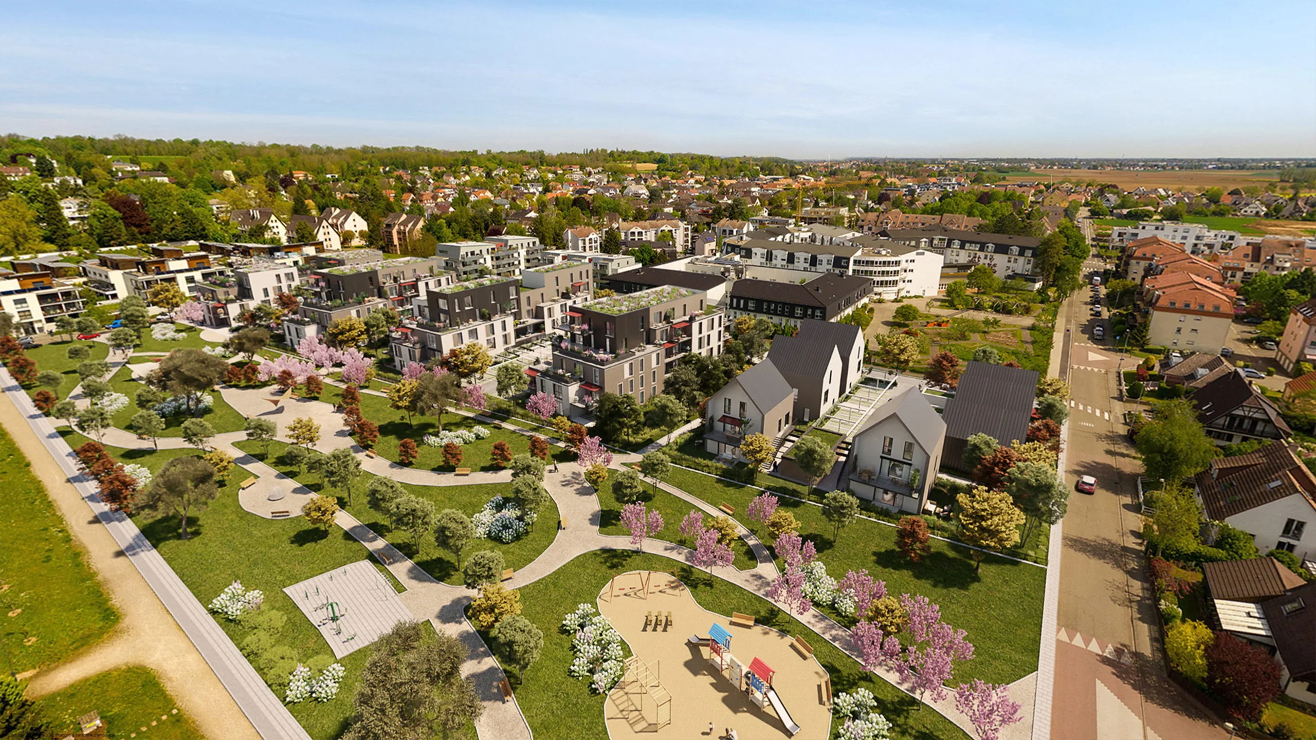 Programme immobilier neuf Les Terrasses O vert Oberhausbergen - vue 3