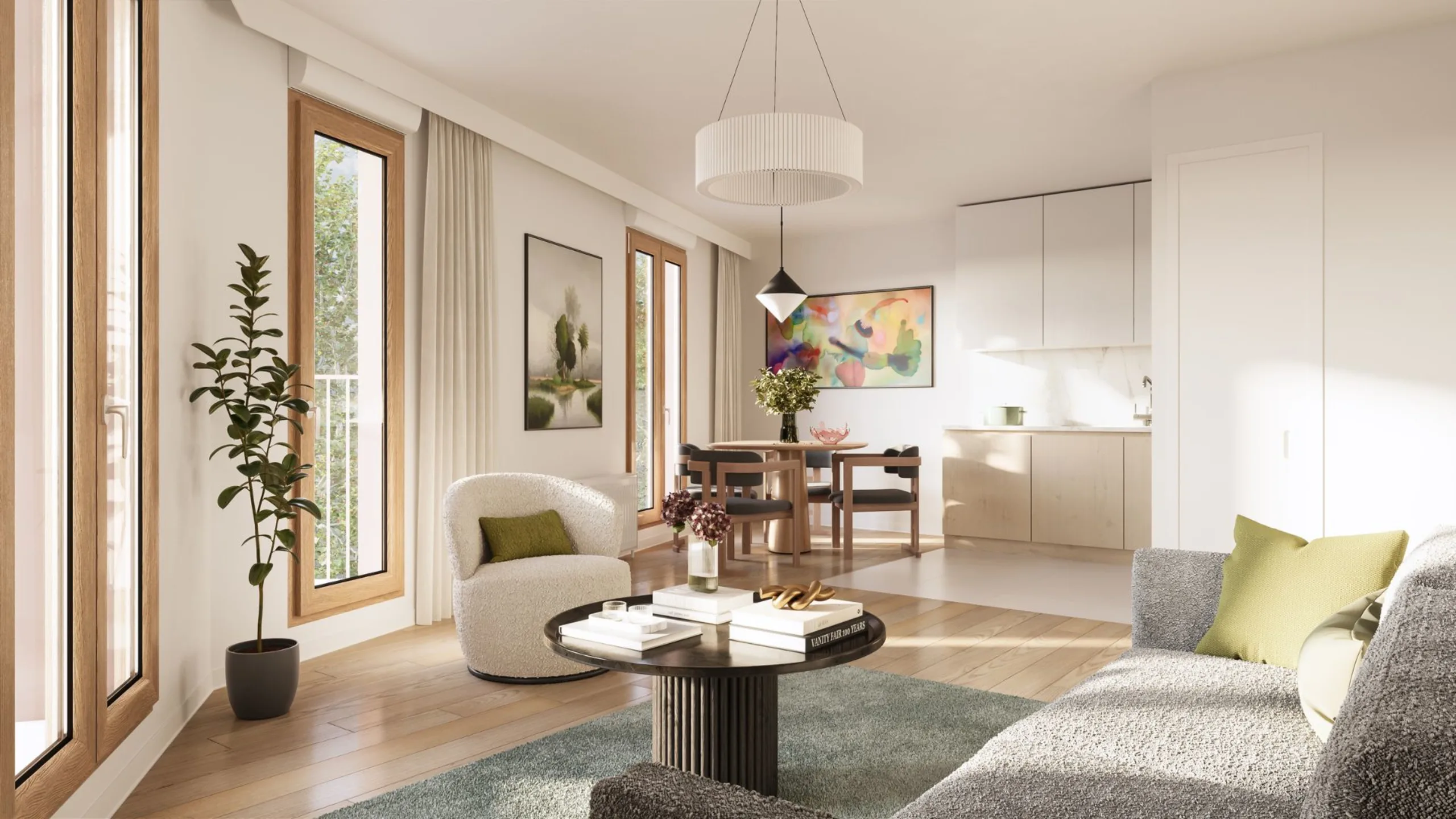 Appartement neuf Les Jardins Kléber Pantin - vue 2