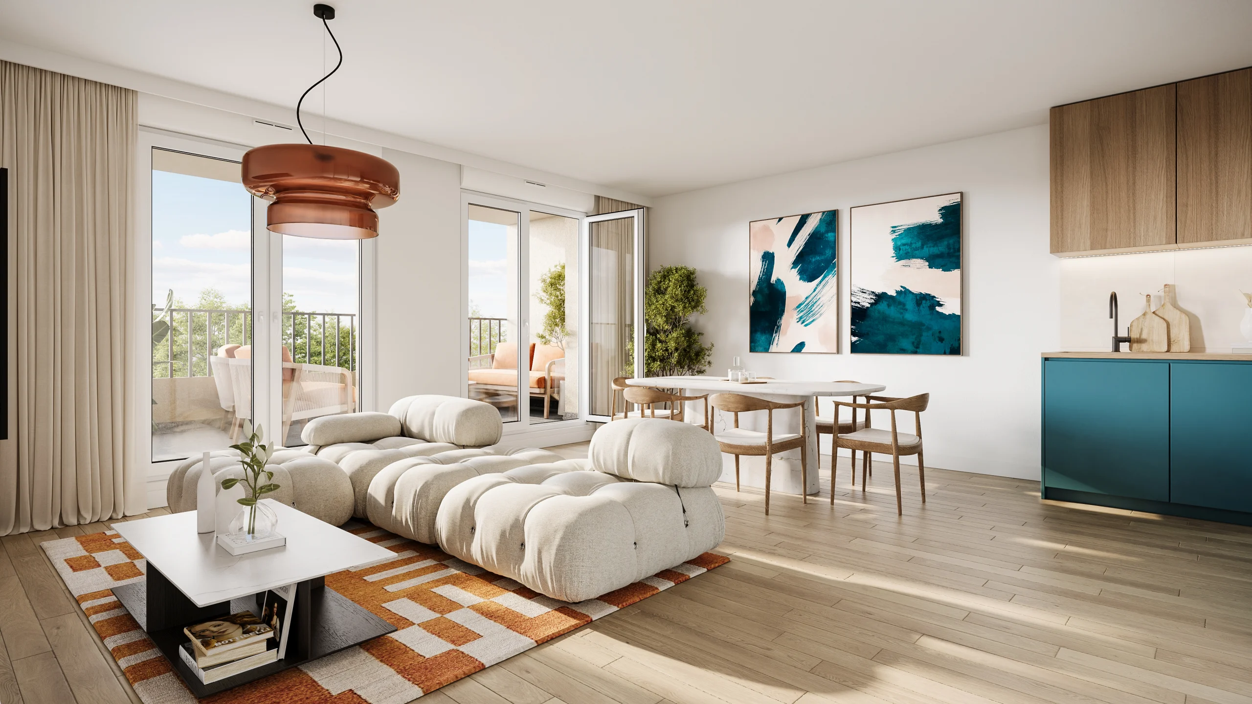 Appartement neuf Magasins Généraux - Côté Canal Reims - vue 2