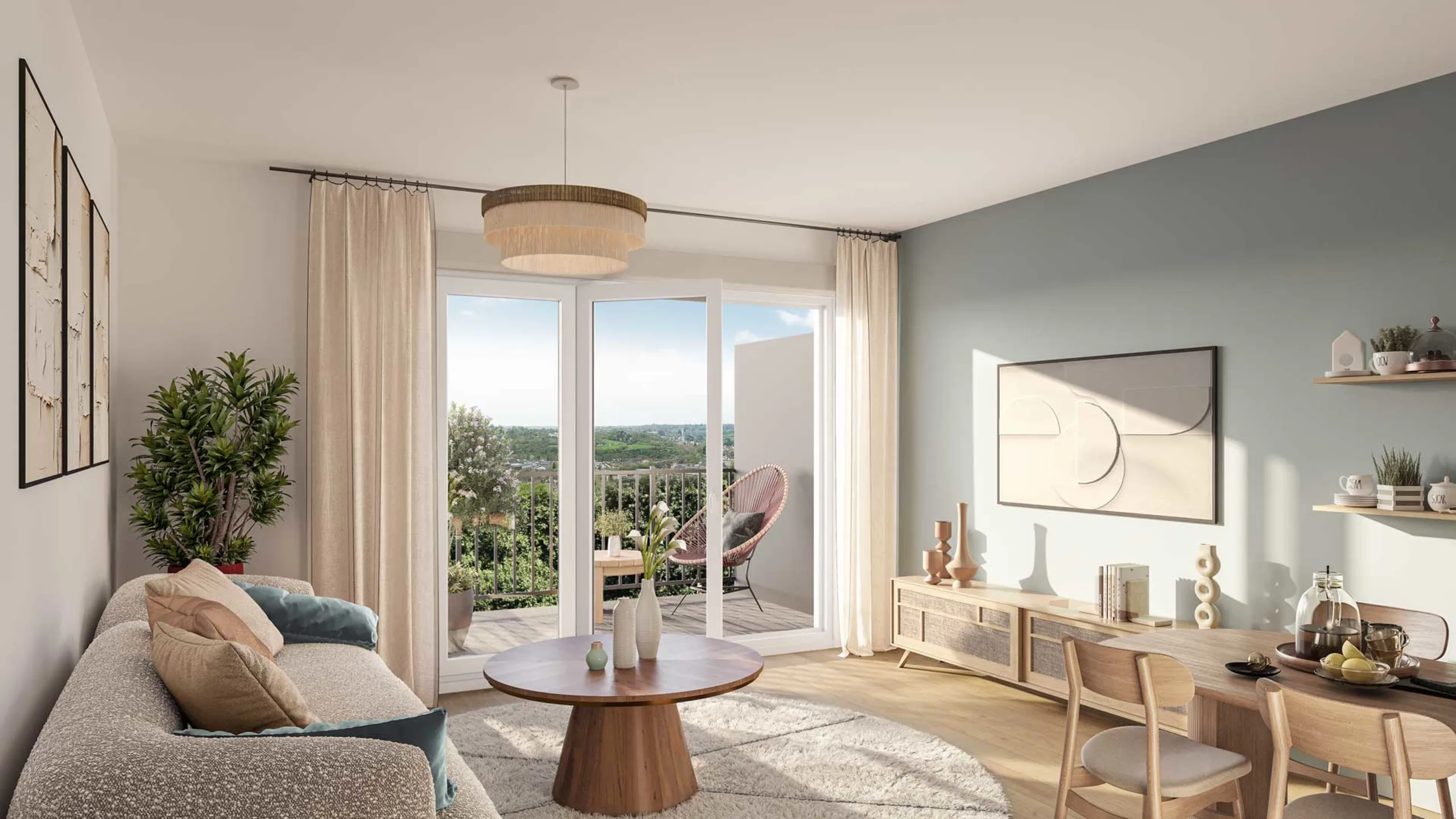 Appartement neuf Les Hauts de la Basilique Lisieux - vue 2