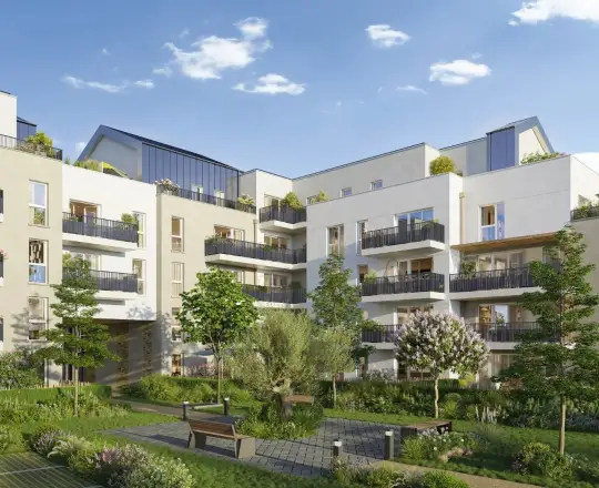 Appartement neuf Les Jardins de l’Ourcq  Meaux - vue 2
