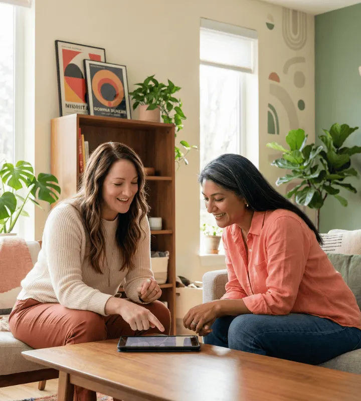 Rendez-vous entre le client et son conseiller en immobilier neuf.