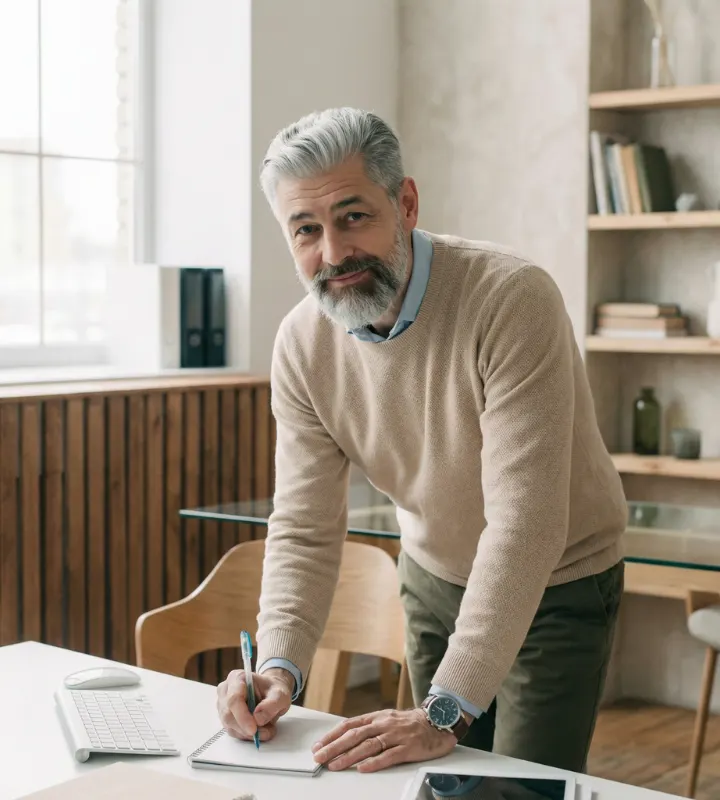 Un monsieur sui signe un contrat