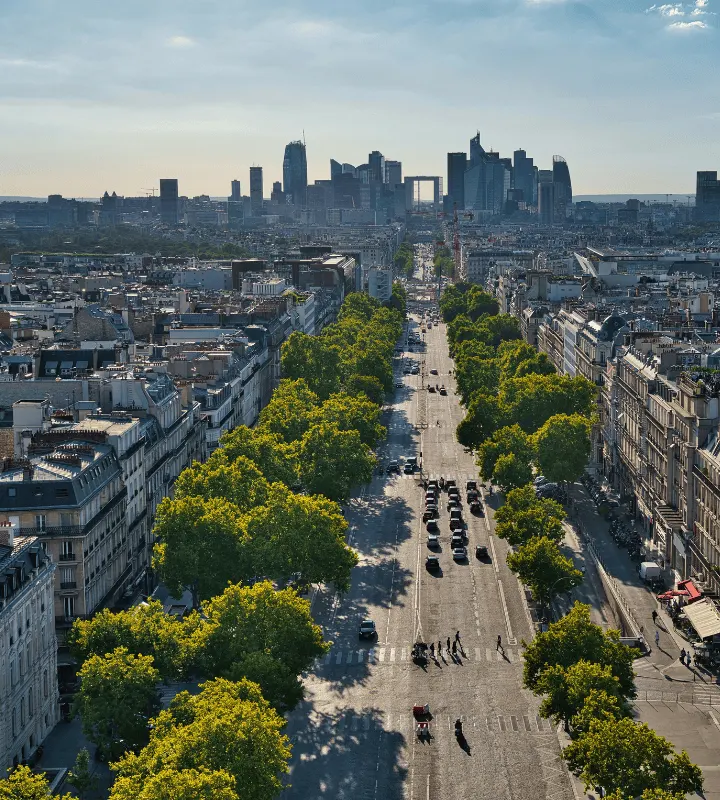 Vue aérienne Paris