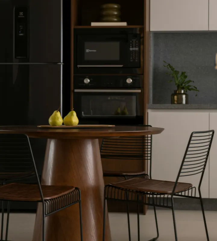 Vue sur une chaise et une table