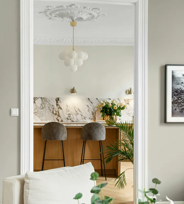 Vue sur l'intérieur d'un appartement