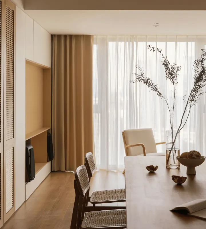 Séjour dans appartement neuf