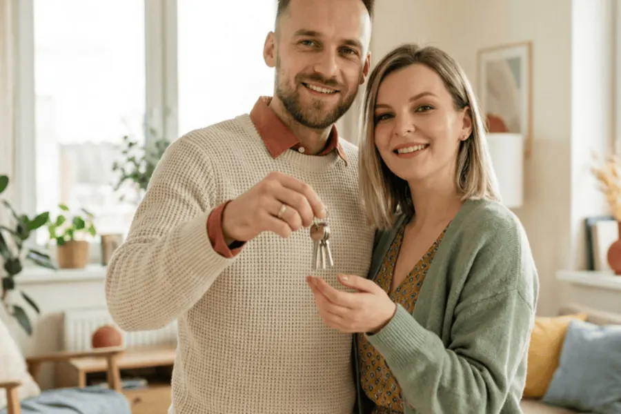 Un couple de nouveaux propriétaires