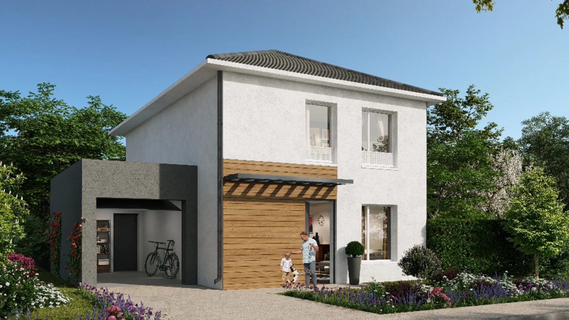 Modèle de maison kaufman & broad Clara